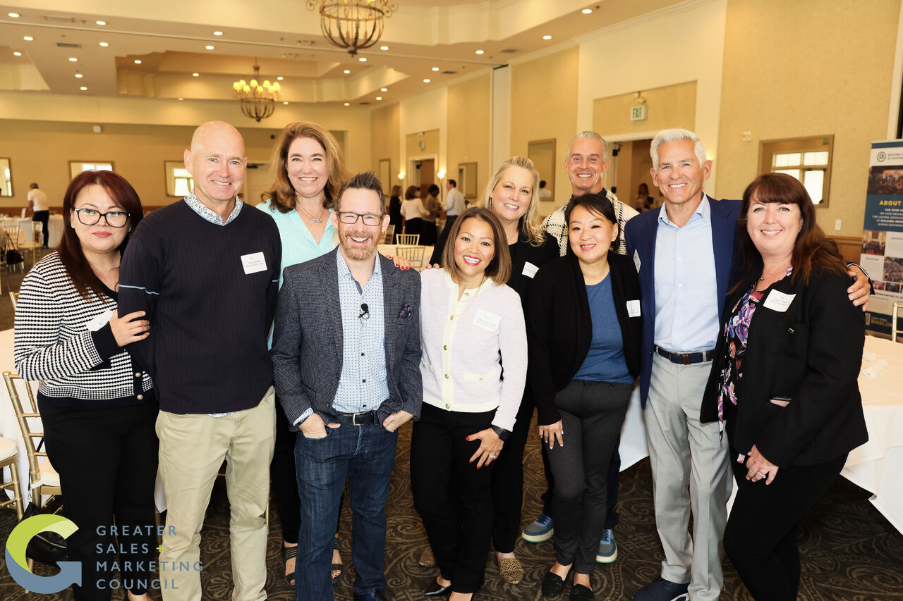 Ryan Taft with new home sales industry professionals at the Greater Sales & Marketing Council of Los Angeles after a keynote presentation on "People Over Process.".